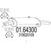 MTS 01.64300 End Silencer